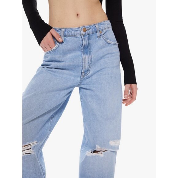 💕MOTHER SNACKS!💕 The Fun Dip Puddle Jeans ~ Lots Of Nibbles 26 NWT - Picture 9 of 16